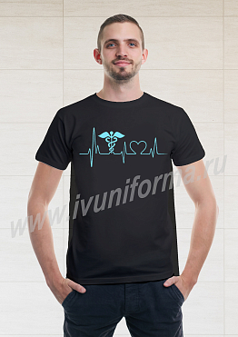 Футболка мужская с принтом арт. М-14-09-ТР