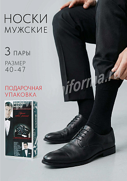 Носки мужские (3 пары) арт. ТР-18-325-ТР